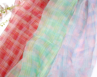 plaid tulle