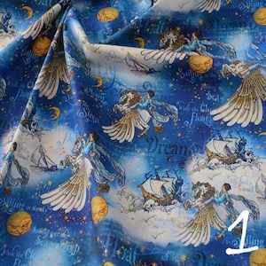 Retro Cotton Fabric | Vintage Cotton Fabric By The Yard | Retro Prints | Fabric By The Metre | Sewing Fabric For Bookbinding, Upholstery