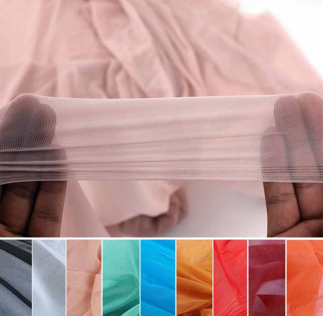 4 Way Stretch Spandex Mesh Fabric Highlyelastic, Ultrafine Nylon