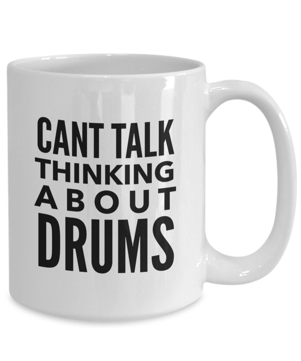 custom design birth drums death drumming gift mug drum accessory Drummer