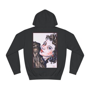 Unisex College Hoodie - Pop Art - Face - Motif Front Annette (neckline) & Back Annette