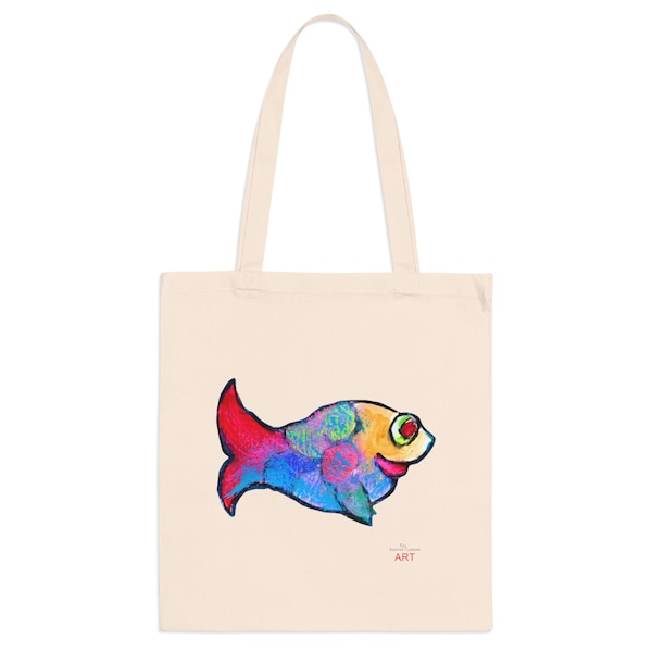 Tote Bag - Pop Art - moderne - unique - Symbol - Motiv "Fisch"