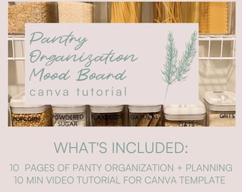 Pantry Organization Moodboard Template