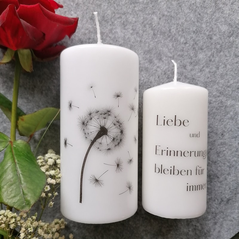 Trauerkerze mit spruch Etsy.de