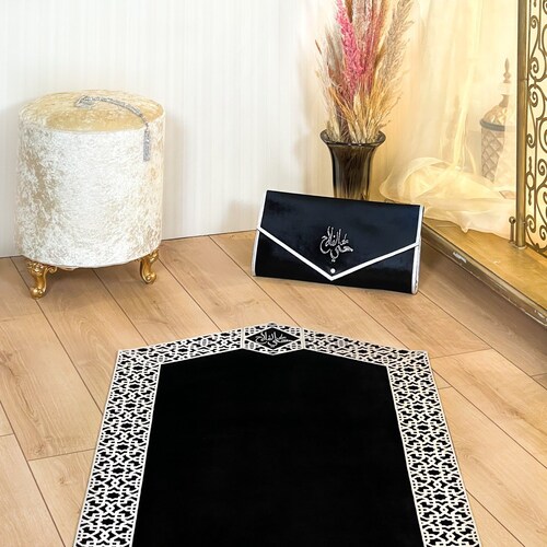 Luxury Muslim Prayer Rug Islamic Prayer Mat Sajada Shaped Etsy Canada
