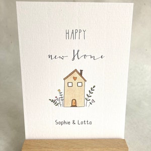 Personalized moving in card, poster, happy new home, moving gift
