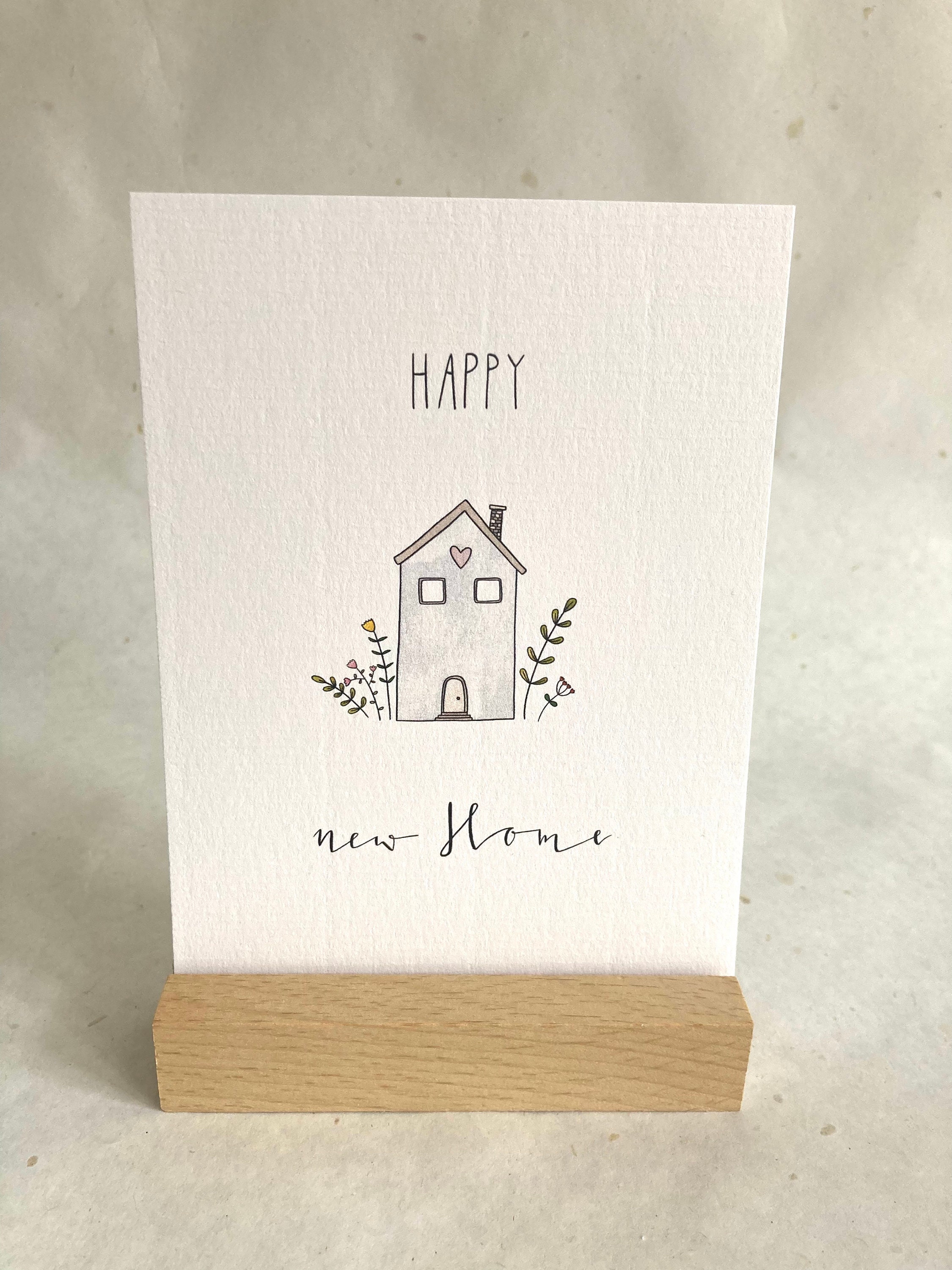 Einzug Karte personalisiert, Poster, Happy new Home, Umzugsgeschenk ...