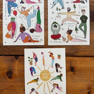 Yoga-Karten Set – Geburtstagsyoga, Sonnengruß & Weihnachtsyoga