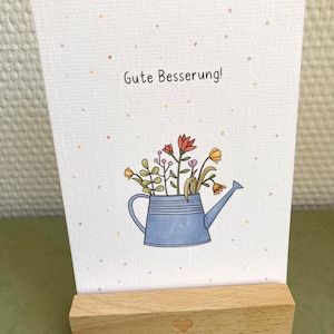 Gute Besserung, Postkarte Genesung, Gute Besserung Karte, Grußkarte, Postkarte