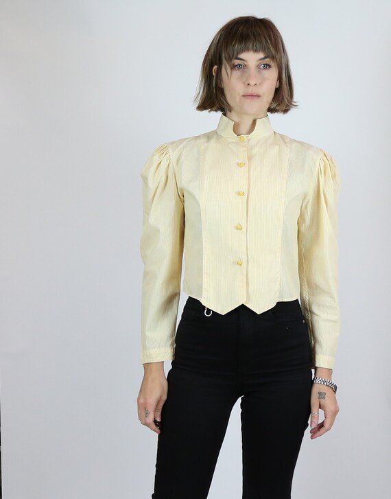 Vintage 90s Cream 100% Silk Renato Nucci Top 8 10 S