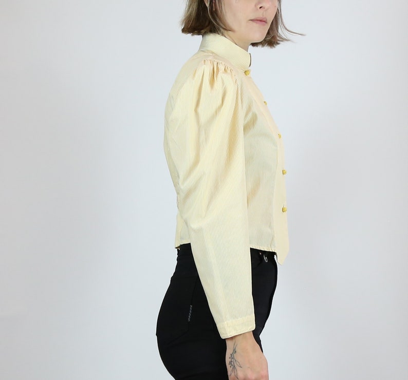 Women's Vintage Renato Nucci Blouse Made In France Cotton PARIS EDIT image 3