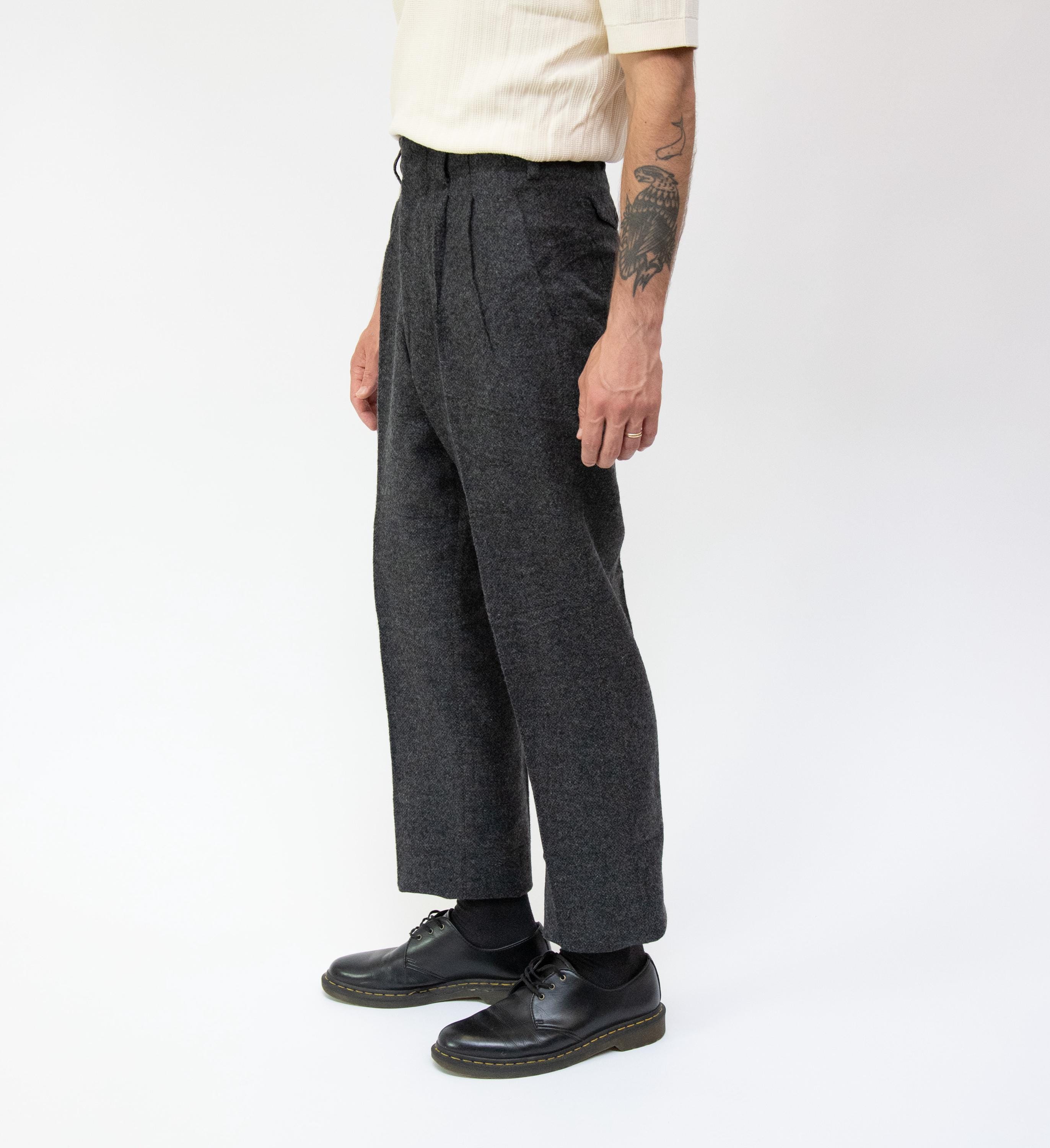 パンツ vintage FINAL HOME stripe wool pants Vintage Japanese Deadstock Wool Pants | Unisex | Amazing