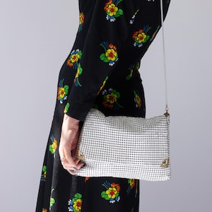 Bolso de hombro Glomesh vintage para mujer / Bolso bandolera holgado / En excelente estado