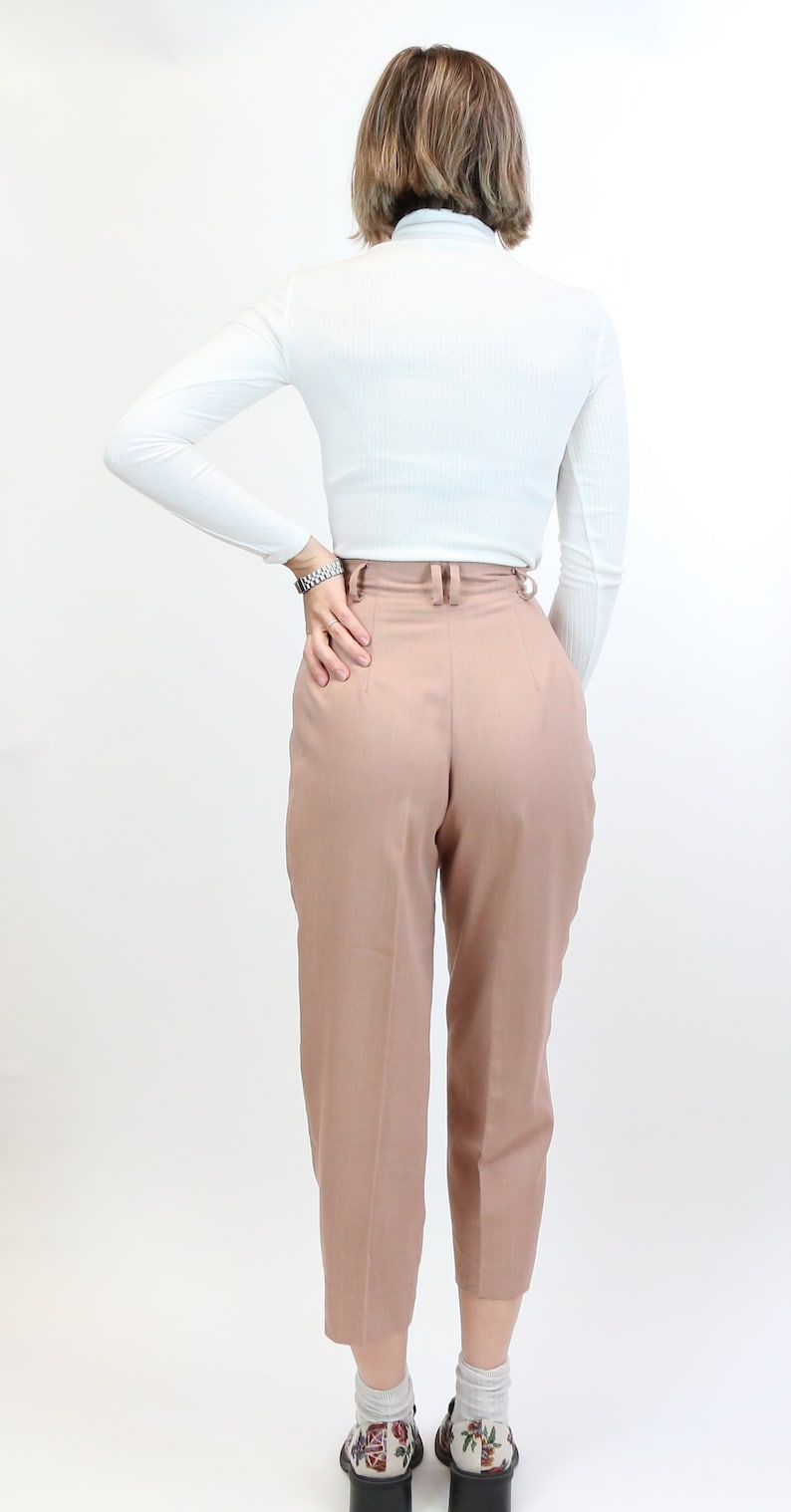 Women's Vintage Cigarette Pants High Waist BIS Pass PARIS EDIT image 3