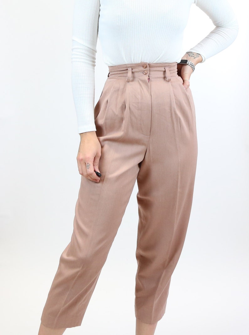 Women's Vintage Cigarette Pants High Waist BIS Pass PARIS EDIT image 5