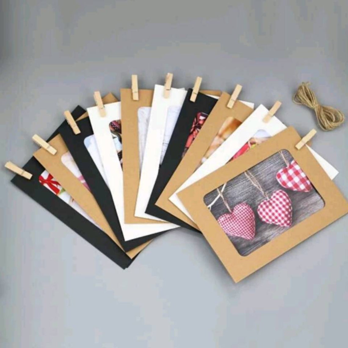 Printable cardstock photo frames