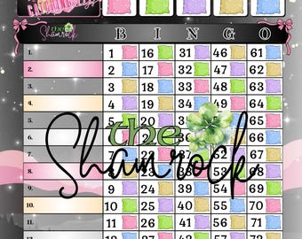 Tableros de Bingo / Nap Queen / Straight 75 / Houdini 75 /