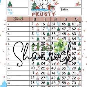 Tabelloni del bingo / Feelin Frosty / Straight 75 / Houdini 75 /