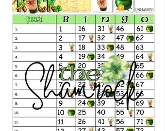Bingo Boards | Ready To ShamRock | Straight 75 | Houdini 75 |