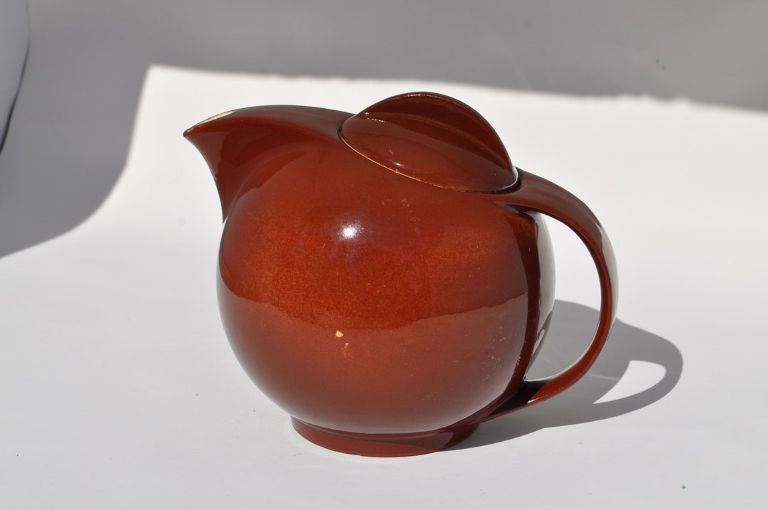 Vintage Brown Ceramic Teapot or Coffee Pot Etsy