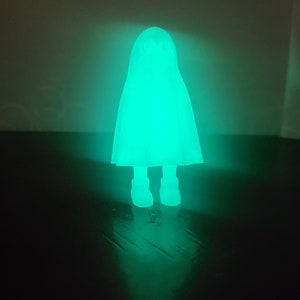 Glow in the Dark Ghost with Legs: 3D Printed Halloween Decor