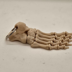 Flexi Skeleton Foot Keychain
