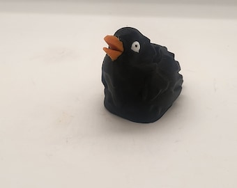 3D Printed Raven Footling: Articulated Bird Figurine