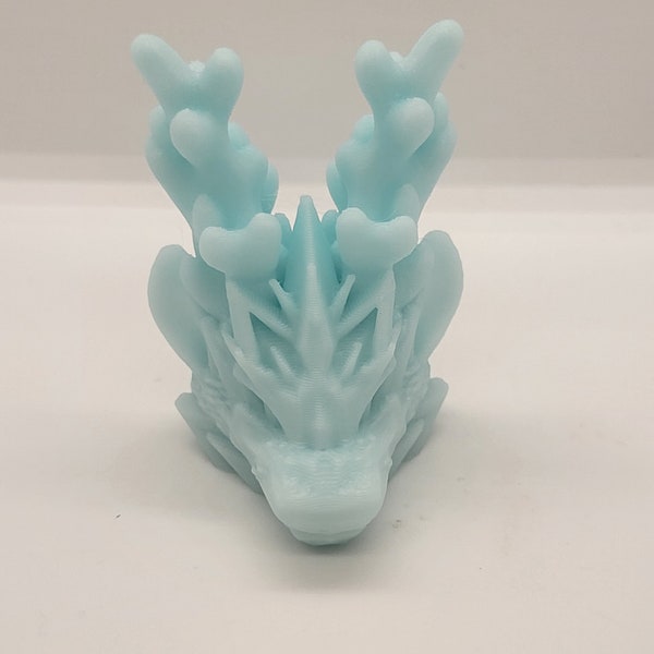 Winter Dragon Head Keychain!