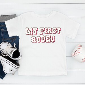 My First Rodeo Birthday Family Matching Shirt, 1st Rodeo Birthday Shirt, Western Cowboy Cowgirl Kids Birthday Outfit, Howdy Dad Mom Shirt