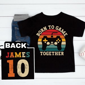 Twin verjaardag shirt voor jongens, Twins Matching, Custom Twin Boys verjaardag shirt, gepersonaliseerd met naam en leeftijd, Twin Boys 10e verjaardag shirt