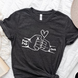 Custom Grandpa Shirt, New Grandpa Shirt, Fathers Day Shirt For Grandpa, Personalized Pop Pop T-shirt, Grandpa Shirt With Grandkids Names