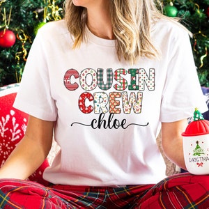 Custom Family Cousin Crew Shirts With Name, Christmas Cousin Trip Matching Shirts, Family Reunion Shirt, Cousin Vacation, Family Trip Shirts