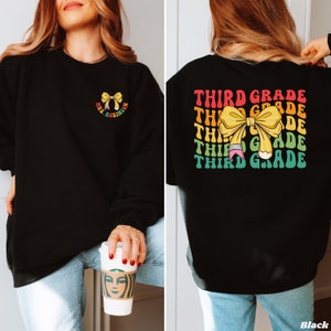 Sudadera de maestro de tercer grado, sudadera de tercer grado, regreso a la escuela, regalo para maestro, sudadera de maestro personalizada, regalo personalizado de maestro