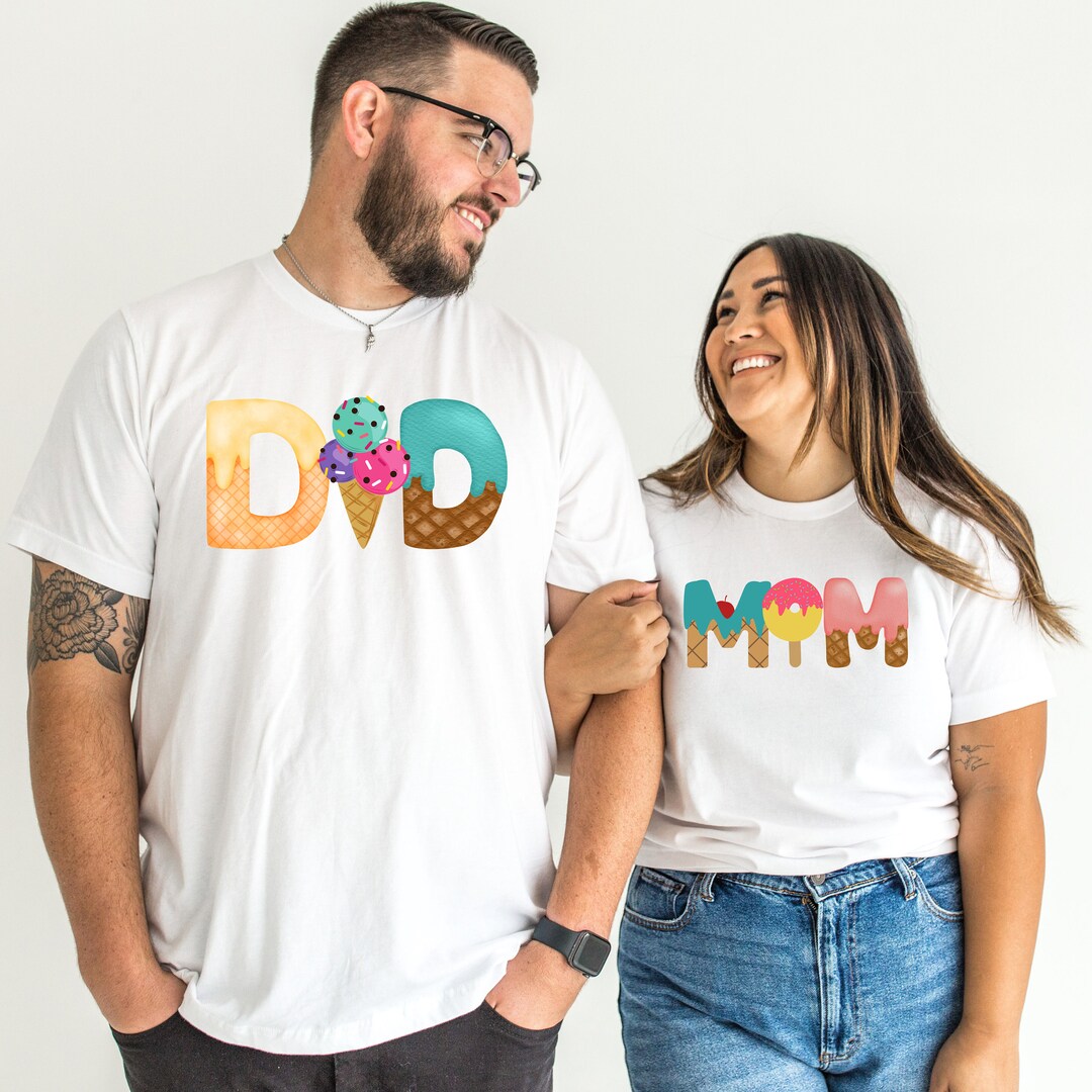 Ice Cream Mom Dad Matching Shirt, Sweet One Birthday Shirt, Two Sweet ...