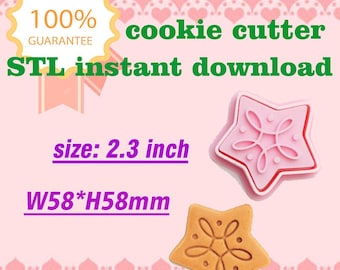 Ausstecher Stern Modell CC030 STL-Datei für den 3D-Druck