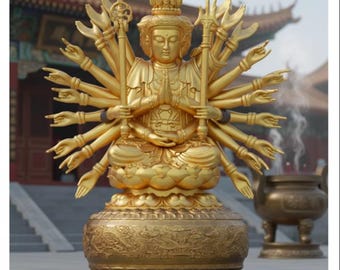 Buddha Thousand-Armed Guanyin OTH119 STL File For 3D Printing (Whole/no split)