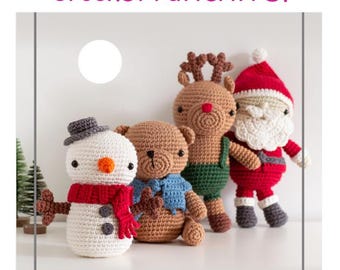 Giocattoli di Natale Amigurumi Animali all'uncinetto, modello, peluche (download PDF) CP014