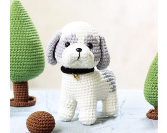 Shih Tzu Crochet Pattern, Amigurumi Stuffed Toys (PDF Download CP068)