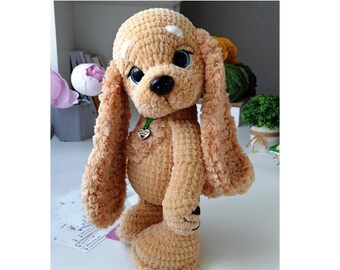 Dog Puppy Crochet Pattern, Amigurumi Stuffed Toys (PDF Download CP071)