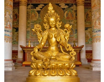 Buddha Green Tara OTH036 STL File For 3D Printing(Whole/no split)