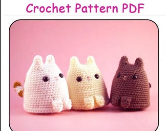 Wzór na szydełko dla kota, pluszowe zabawki amigurumi (do pobrania w formacie PDF CP048)