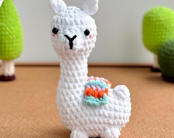 Llama Crochet Pattern, Amigurumi Stuffed Toys (PDF Download CP074)