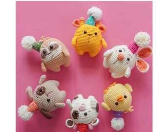 Toys Häkelanleitung, Amigurumi Kuscheltiere (PDF Download DP046)