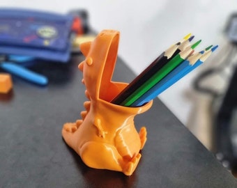 Pen holder pot Model OTH010 STL File For 3D Printing(Whole/no split)