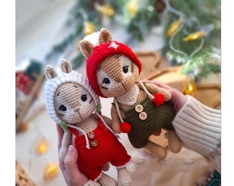 Squirrel Crochet Pattern, Amigurumi Stuffed Toys (PDF Download CP067)