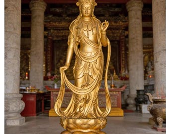 Budda Guanyin ze wstążką OTH162 Plik STL do druku 3D
