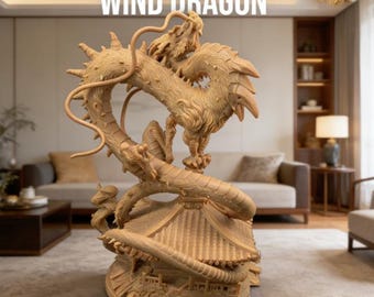 Wind dragon Model OTH083 STL File For 3D Printing（Whole/ no split）