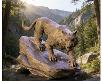 Animal tiger Model OTH014 3D Print STL File （whole /no split）