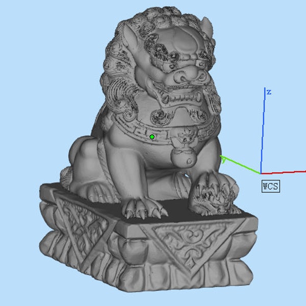 Furnishing Lion Stone Statue Model OTH003 FDM 3D Print STL File For 3D Printing