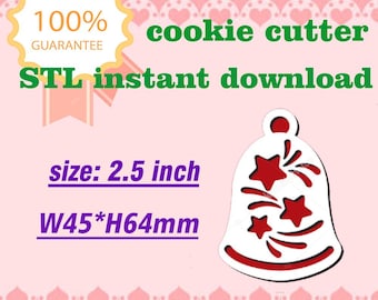 Ausstechform Weihnachtsglocke CC045 STL-Datei für den 3D-Druck